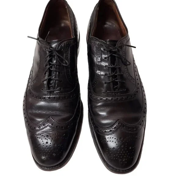 Allen Edmonds Lexington Wingtip Black Leather Dress Shoes Size 9-B Allen Edmonds Bel Air Wingtip Oxford Dress Shoes - Black  main image 4